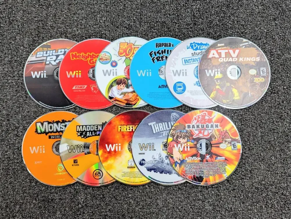 Lot of 11 Nintendo Wii Games Loose Discs in Jewel Cases Tested